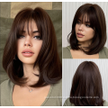 Unique design hot sale bob wigs with bangs